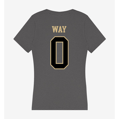 Wake Forest - NCAA Football : Will Way - Women's V-Neck T-Shirt-1
