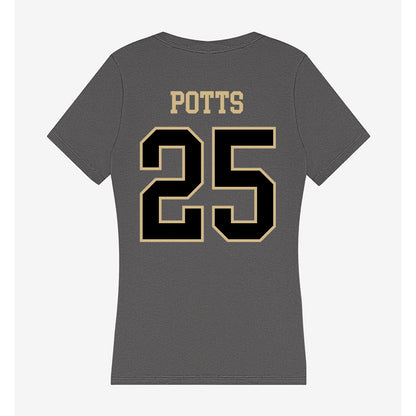 Wake Forest - NCAA Football : Eli Potts - Women's V-Neck T-Shirt-1