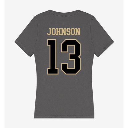 Wake Forest - NCAA Football : Billy Johnson - Women's V-Neck T-Shirt-1