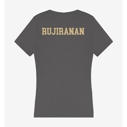 Wake Forest - NCAA Women's Golf : Chutimon Rujiranan - Women's V-Neck T-Shirt-1