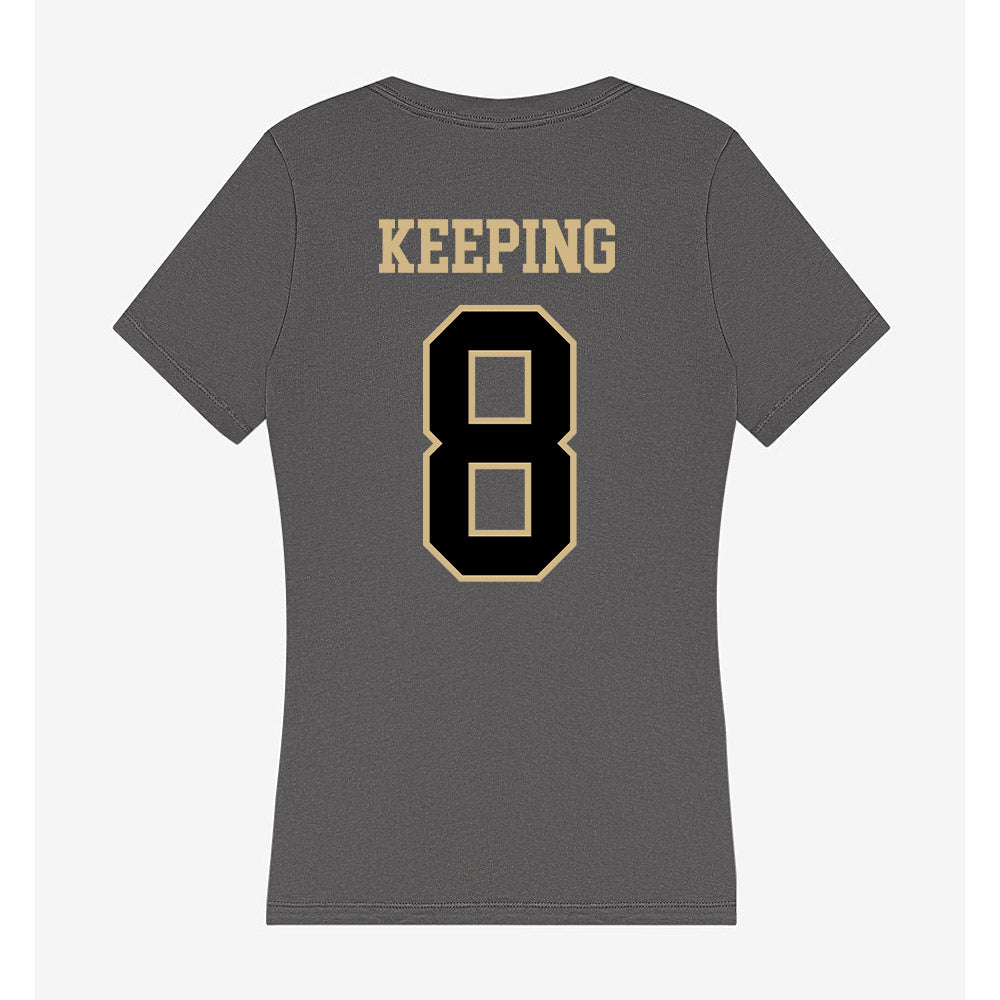 Wake Forest - NCAA Women's Volleyball : Emma Keeping - Women's V-Neck T-Shirt-1