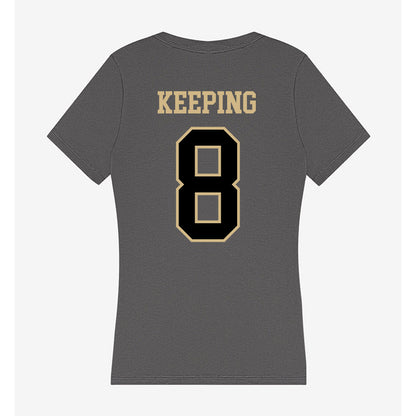 Wake Forest - NCAA Women's Volleyball : Emma Keeping - Women's V-Neck T-Shirt-1