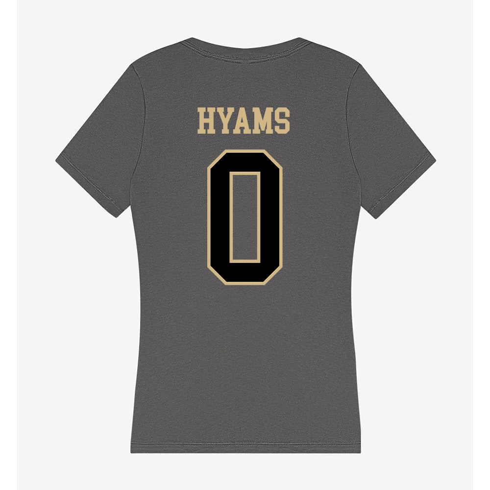 Wake Forest - NCAA Football : Ethan Hyams - Women's V-Neck T-Shirt-1