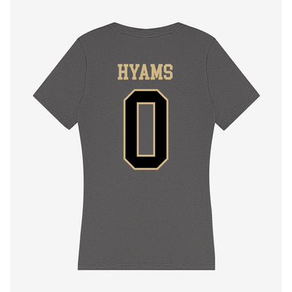 Wake Forest - NCAA Football : Ethan Hyams - Women's V-Neck T-Shirt-1