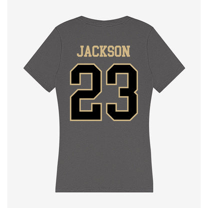 Wake Forest - NCAA Football : Zeek Jackson - Classic Shersey Women's V-Neck T-Shirt-1