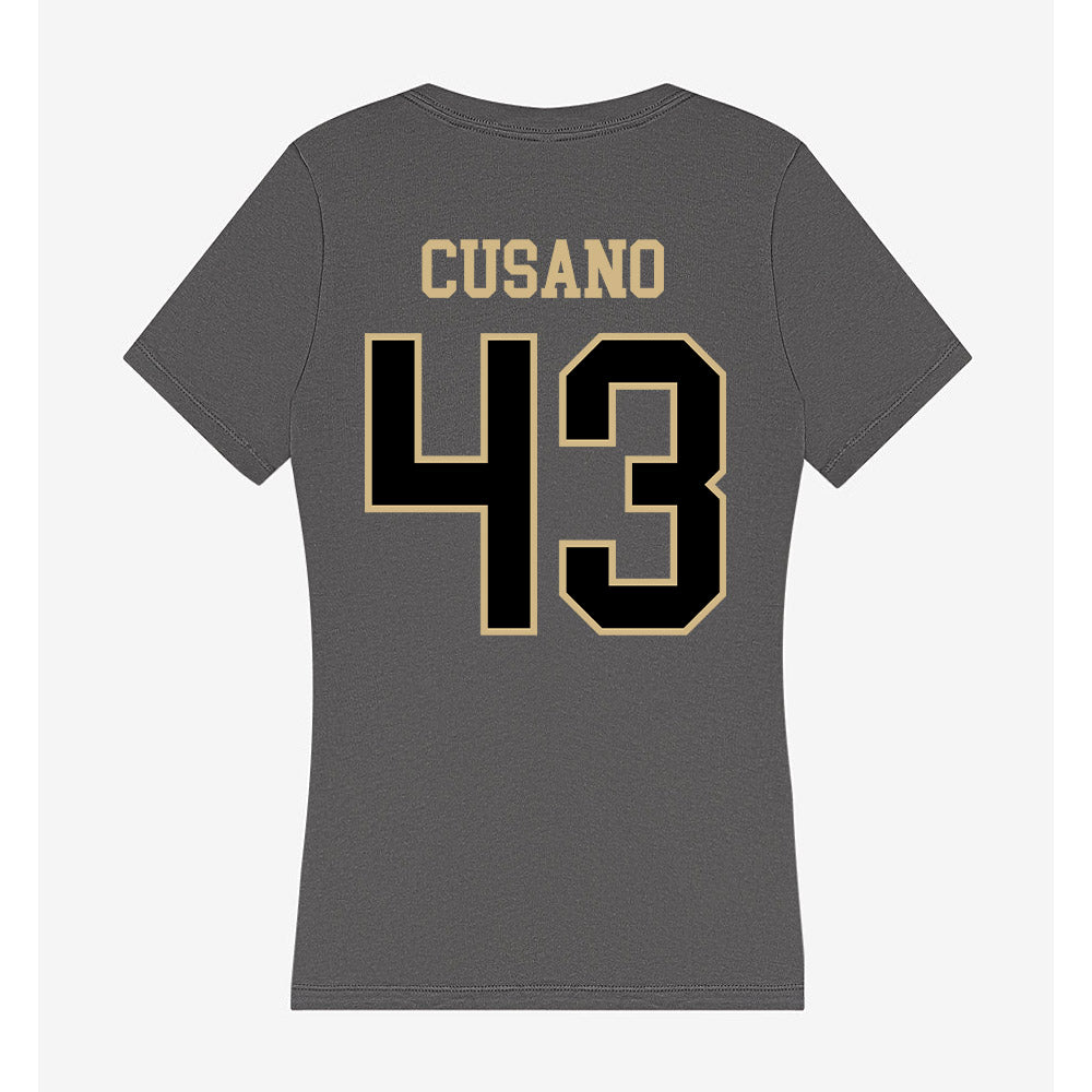 Wake Forest - NCAA Football : Frank Cusano - Women's V-Neck T-Shirt-1