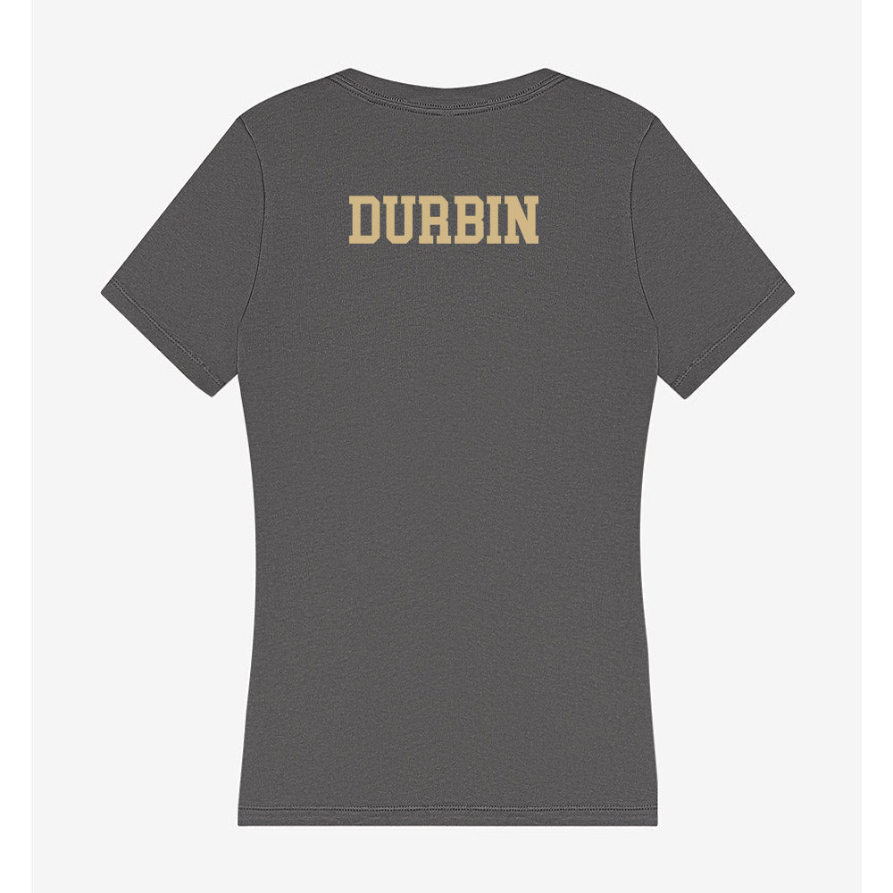 Wake Forest - NCAA Football : Dylan Durbin - Women's V-Neck T-Shirt-1