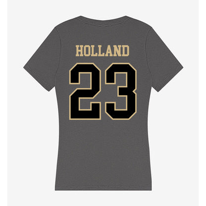 Wake Forest - NCAA Women's Basketball : Oshauna Holland - Women's V-Neck T-Shirt-1