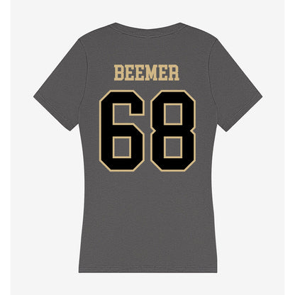 Wake Forest - NCAA Football : Luke Beemer - Women's V-Neck T-Shirt-1