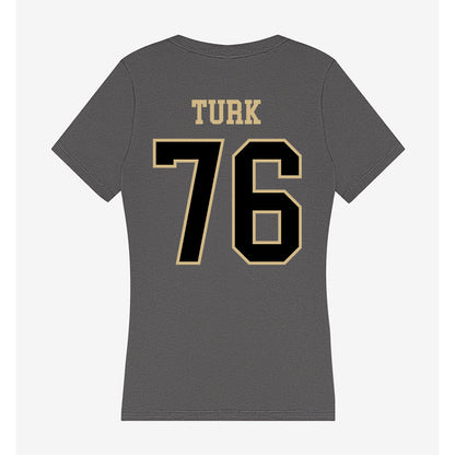 Wake Forest - NCAA Football : Fletcher Turk - Women's V-Neck T-Shirt-1
