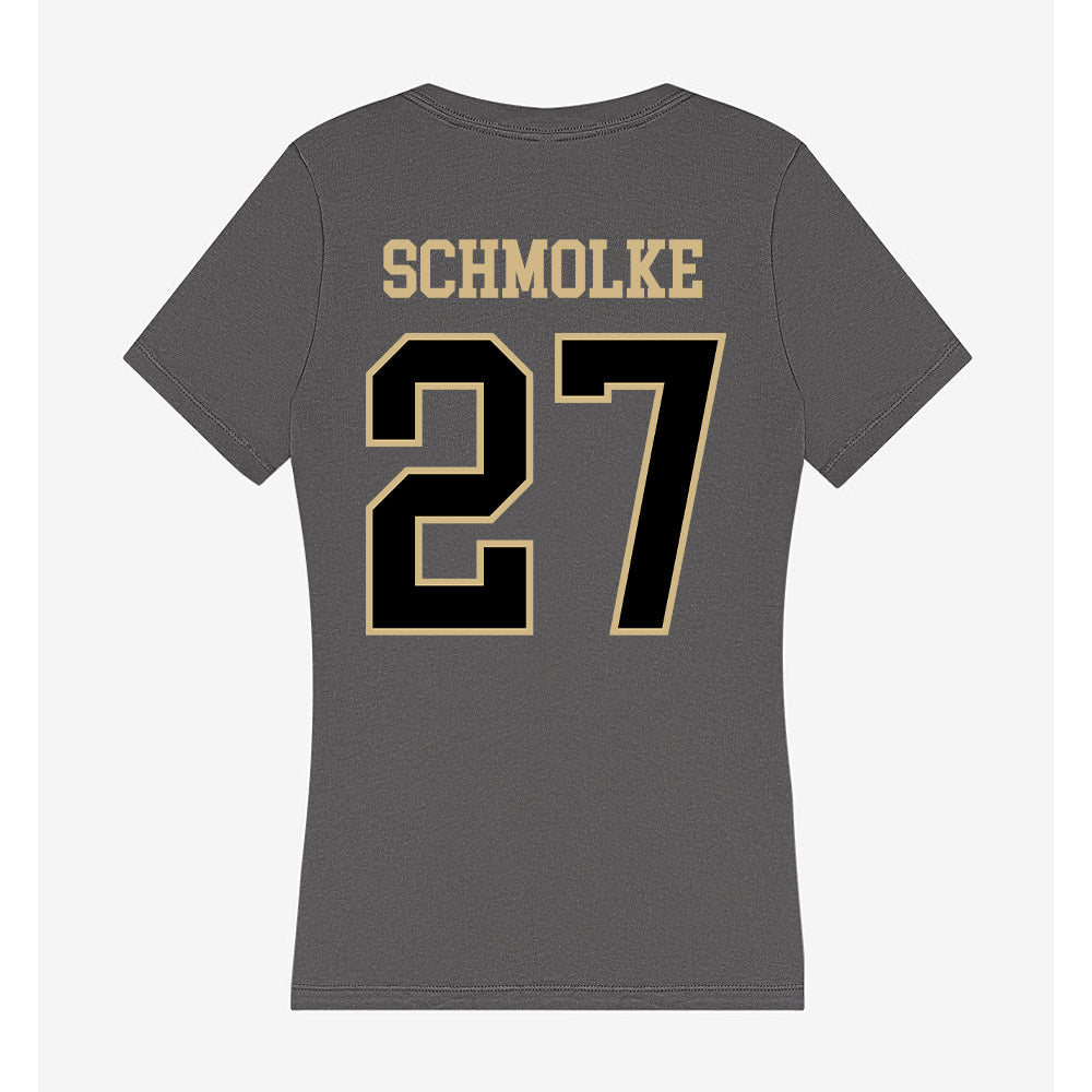 Wake Forest - NCAA Baseball : Luke Schmolke - Women's V-Neck T-Shirt-1