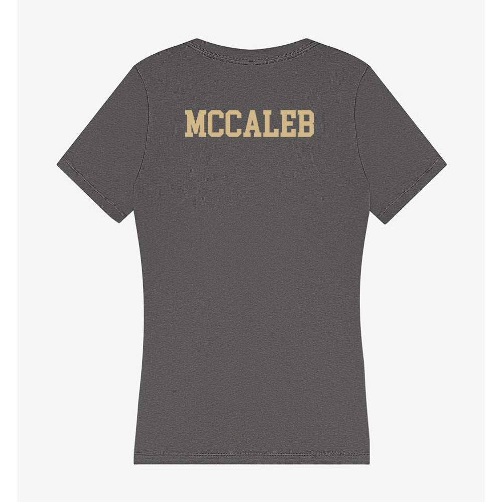 Wake Forest - NCAA Football : Kyndall McCaleb - Women's V-Neck T-Shirt-1