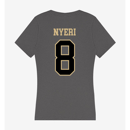 Wake Forest - NCAA Men's Basketball : Ring Nyeri - Women's V-Neck T-Shirt-1