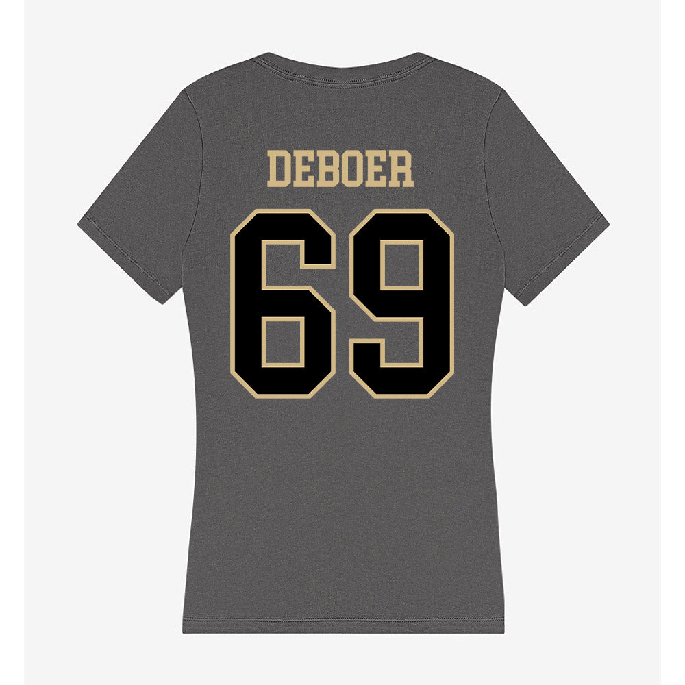 Wake Forest - NCAA Football : Dalton DeBoer - Women's V-Neck T-Shirt-1