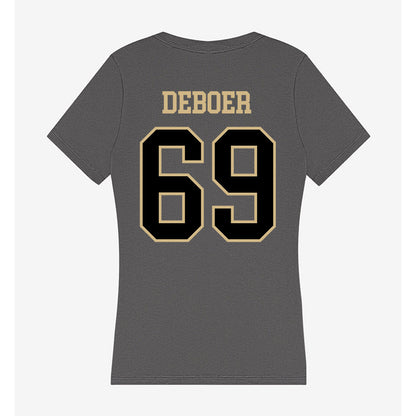 Wake Forest - NCAA Football : Dalton DeBoer - Women's V-Neck T-Shirt-1