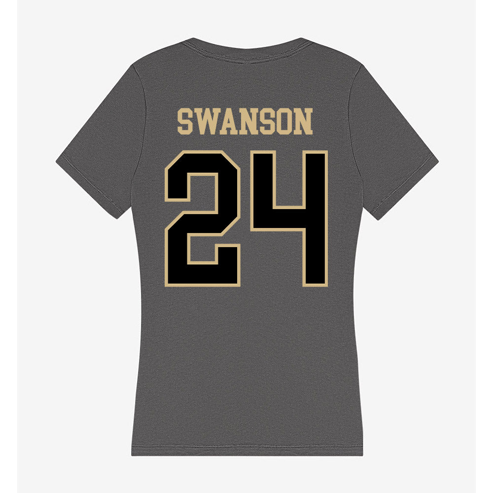 Wake Forest - NCAA Women's Basketball : Mckenzie Swanson - Women's V-Neck T-Shirt-1