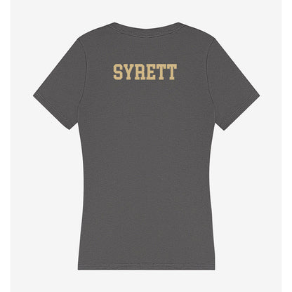 Wake Forest - NCAA Men's Soccer : Graham Syrett - Women's V-Neck T-Shirt-1