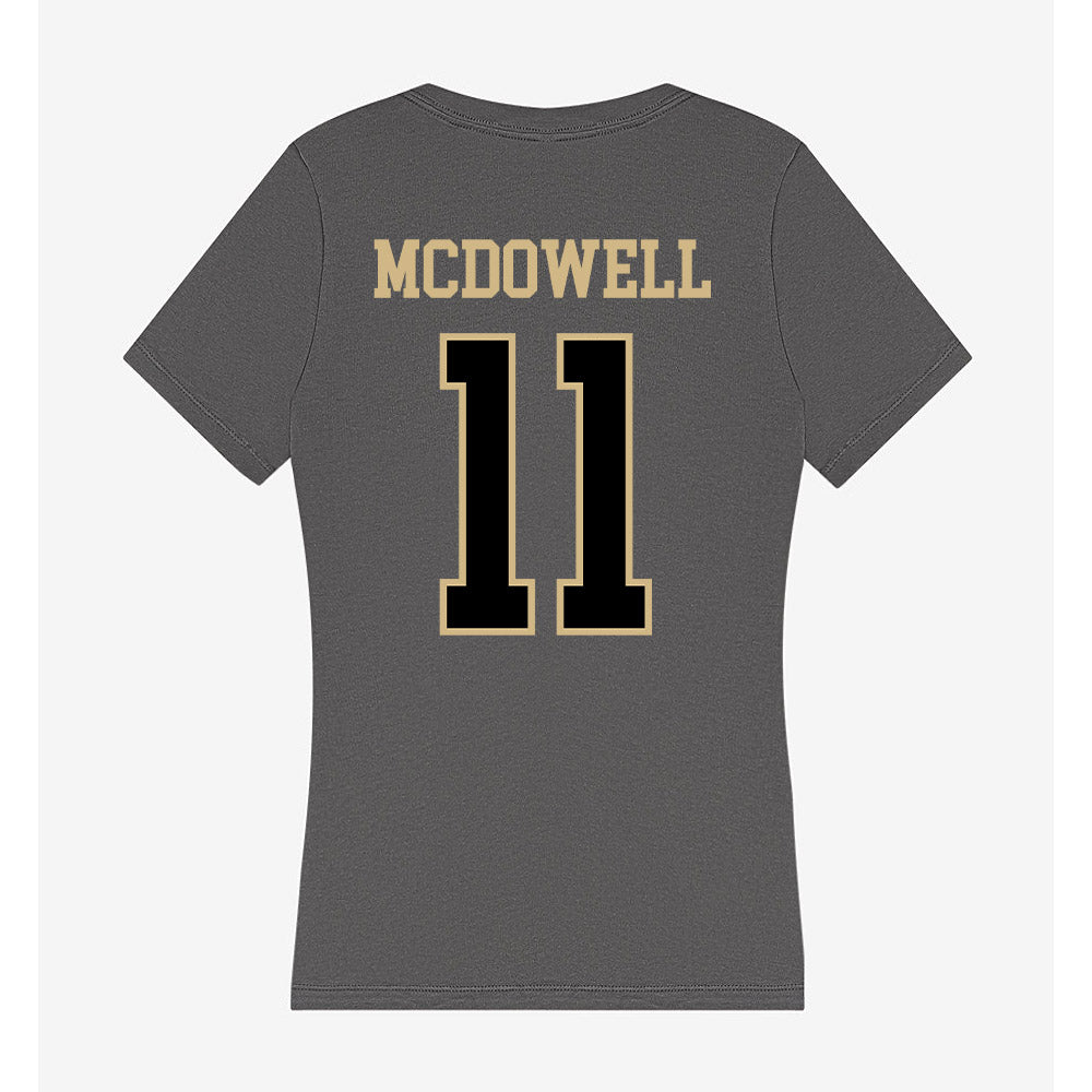 Wake Forest - NCAA Men's Basketball : Jamari McDowell - Women's V-Neck T-Shirt-1