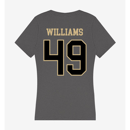Wake Forest - NCAA Football : Eric Williams - Women's V-Neck T-Shirt-1