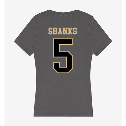 Wake Forest - NCAA Football : Kam Shanks - Women's V-Neck T-Shirt-1