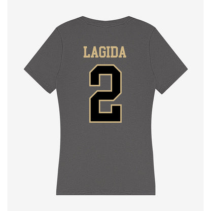 Wake Forest - NCAA Women's Volleyball : Patrycja Lagida - Women's V-Neck T-Shirt-1
