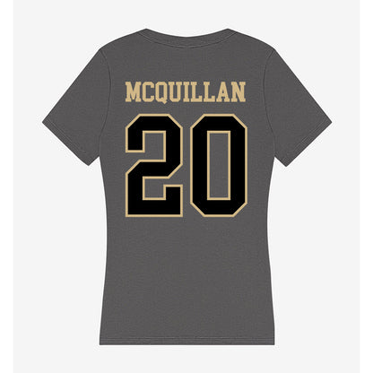 Wake Forest - NCAA Baseball : TJ McQuillan - Women's V-Neck T-Shirt-1