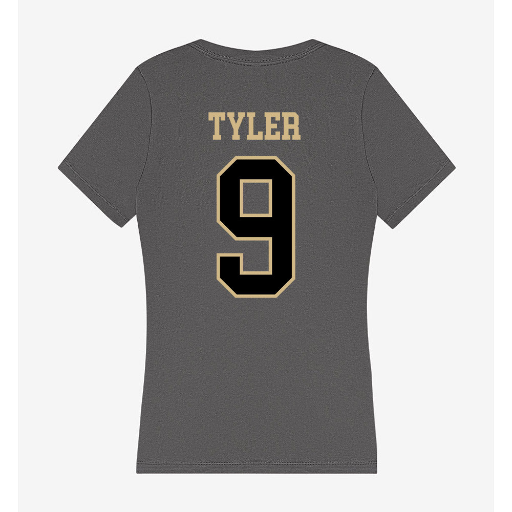 Wake Forest - NCAA Football : Chase Tyler - Women's V-Neck T-Shirt-1