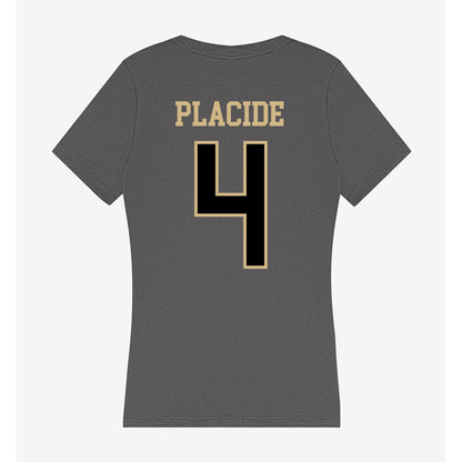 Wake Forest - NCAA Men's Basketball : Gavin Placide - Women's V-Neck T-Shirt-1