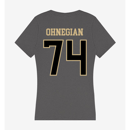 Wake Forest - NCAA Football : John Ohnegian - Women's V-Neck T-Shirt-1