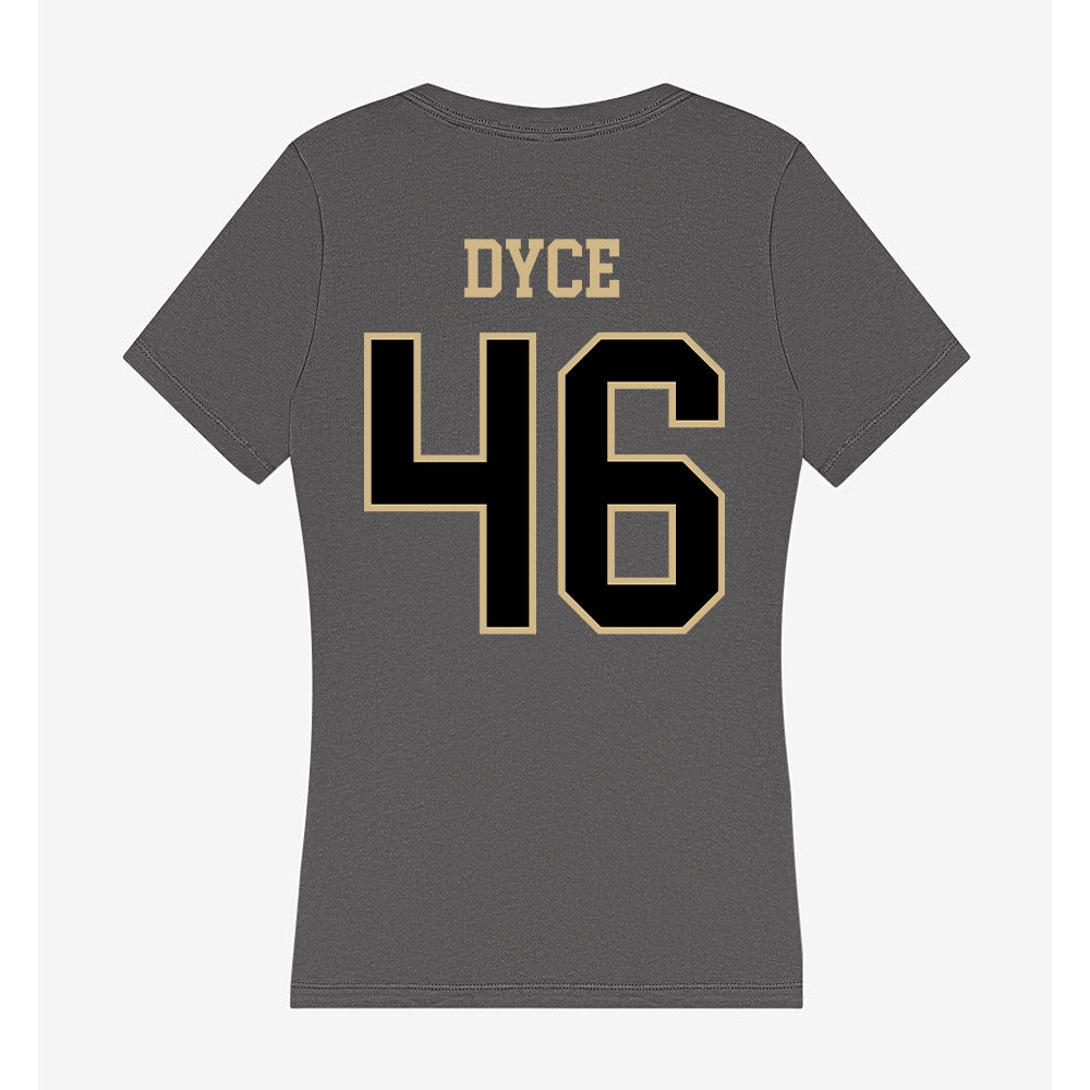 Wake Forest - NCAA Football : Deuce Dyce - Women's V-Neck T-Shirt-1