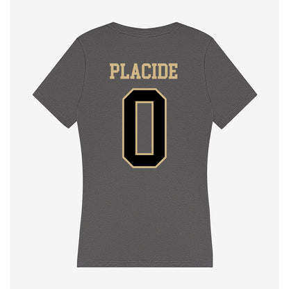 Wake Forest - NCAA Men's Basketball : Gallagher Placide - Women's V-Neck T-Shirt-1