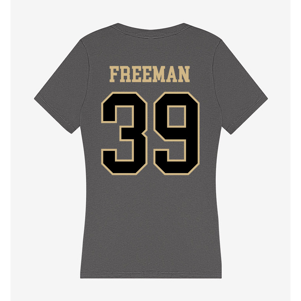 Wake Forest - NCAA Football : Wyatt Freeman - Women's V-Neck T-Shirt-1