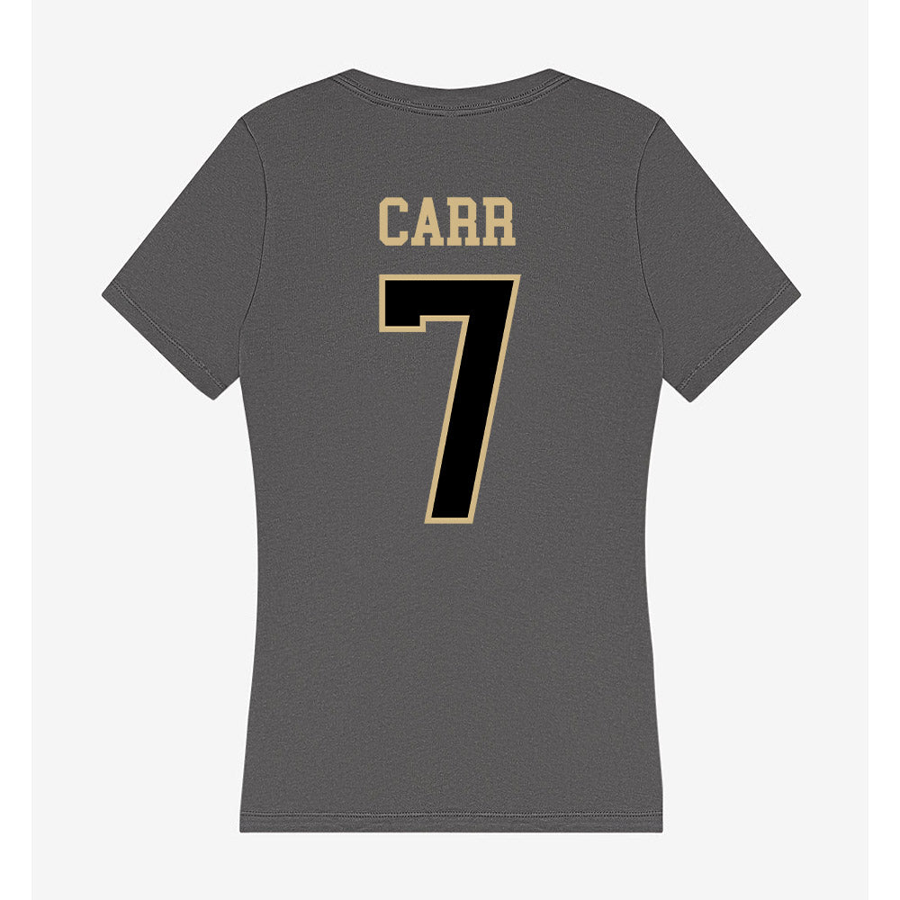 Wake Forest - NCAA Men's Basketball : Isaac Carr - Women's V-Neck T-Shirt-1