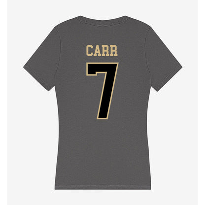 Wake Forest - NCAA Men's Basketball : Isaac Carr - Women's V-Neck T-Shirt-1