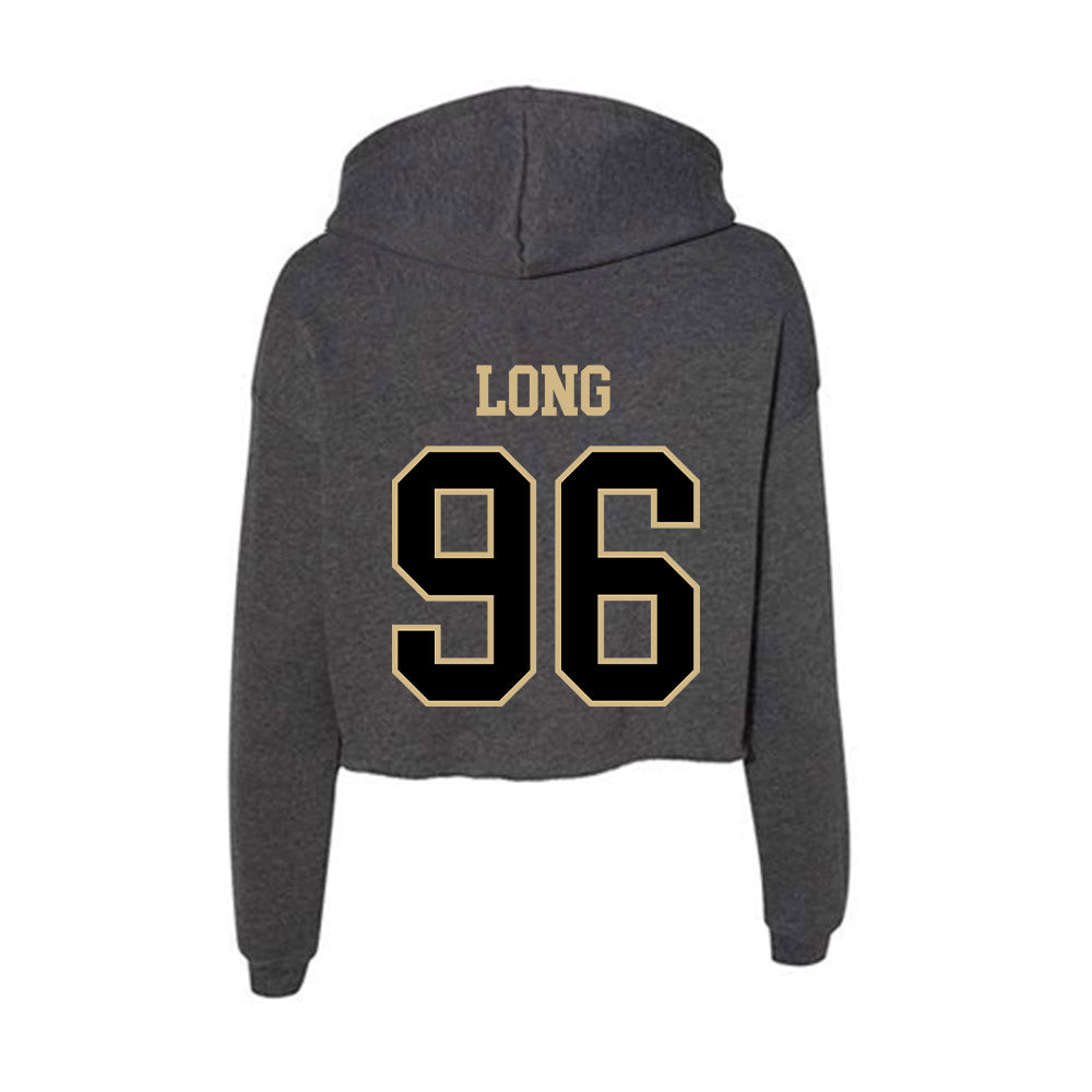 Wake Forest - NCAA Football : Cooper Long - Women's Crop Fleece Hoodie-1