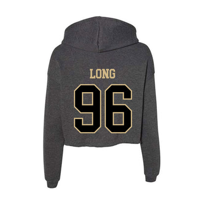 Wake Forest - NCAA Football : Cooper Long - Women's Crop Fleece Hoodie-1