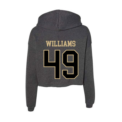 Wake Forest - NCAA Football : Eric Williams - Women's Crop Fleece Hoodie-1