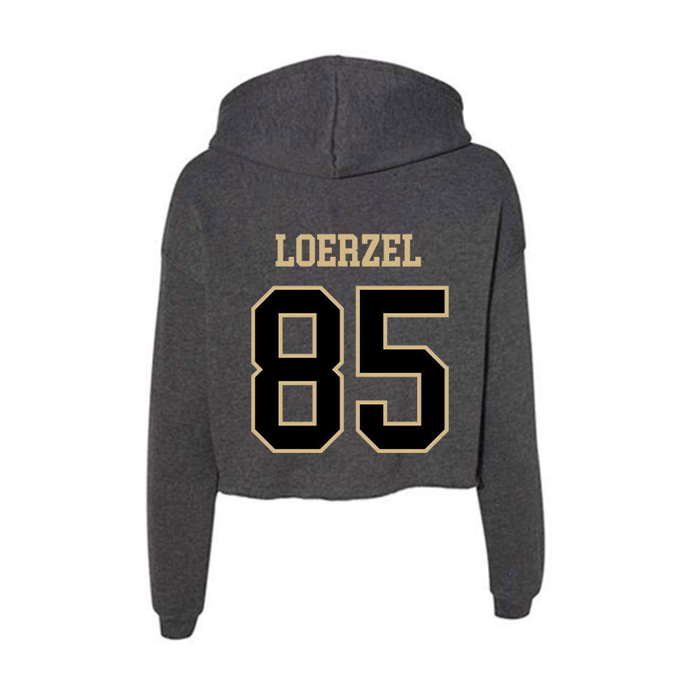 Wake Forest - NCAA Football : Will Loerzel - Women's Crop Fleece Hoodie-1