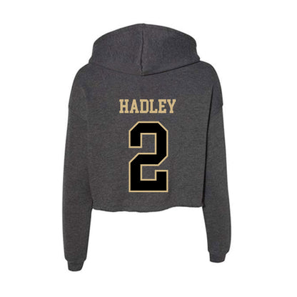 Wake Forest - NCAA Men's Soccer : Miles Hadley - Women's Crop Fleece Hoodie-1
