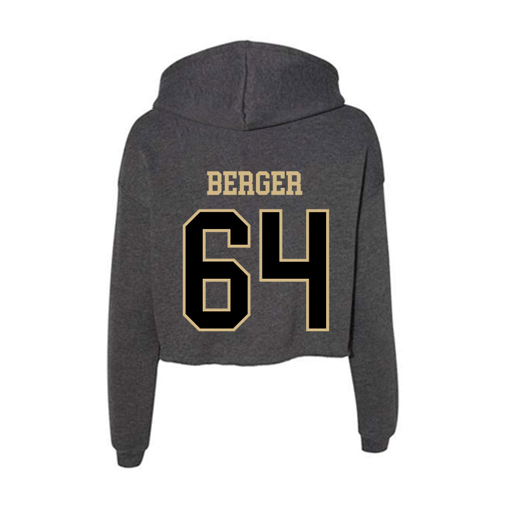 Wake Forest - NCAA Football : Ryan Berger - Women's Crop Fleece Hoodie-1