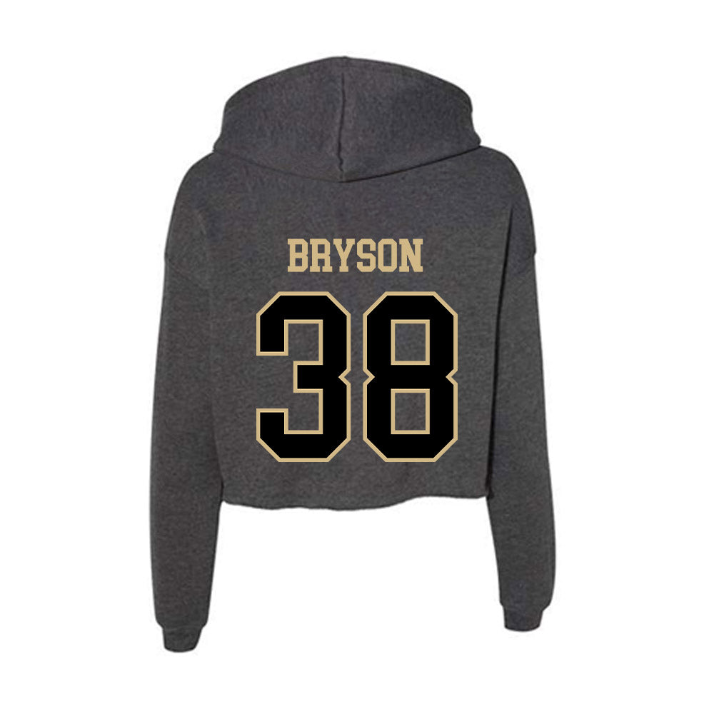Wake Forest - NCAA Football : Walker Bryson - Women's Crop Fleece Hoodie-1