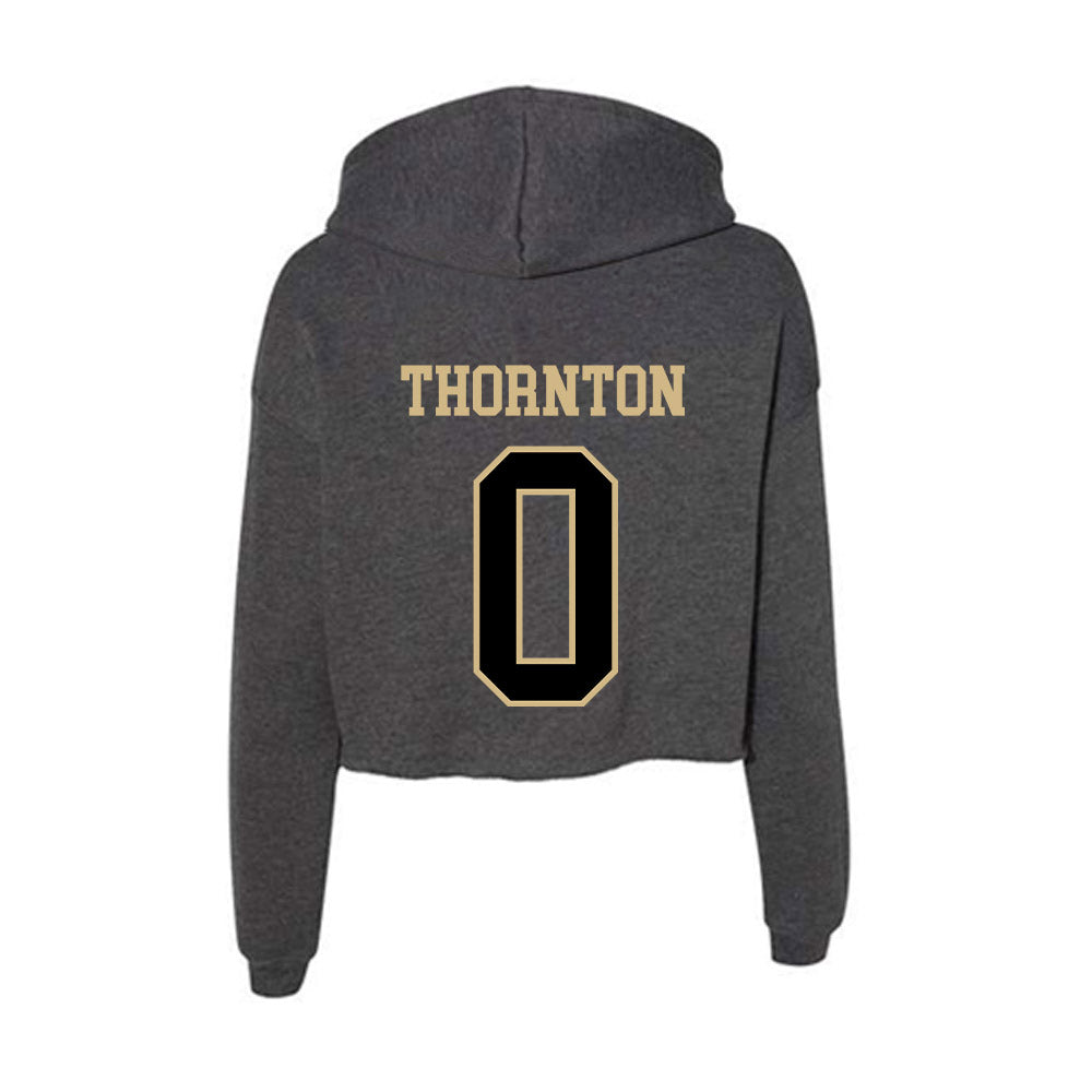 Wake Forest - NCAA Women's Soccer : Lizzie Thornton - Women's Crop Fleece Hoodie-1