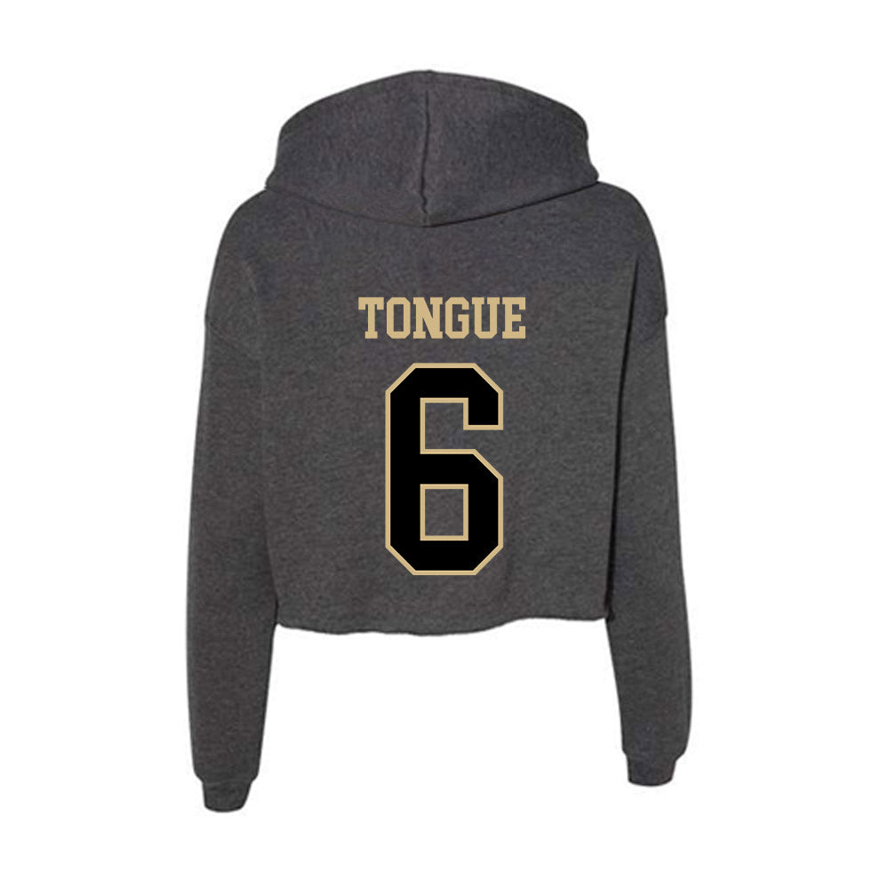 Wake Forest - NCAA Football : Rushaun Tongue - Women's Crop Fleece Hoodie-1
