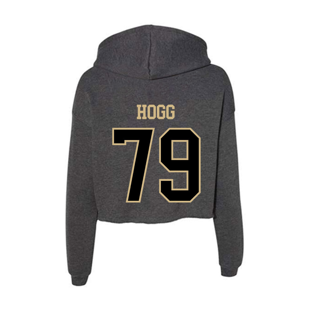 Wake Forest - NCAA Football : Langston Hogg - Women's Crop Fleece Hoodie-1