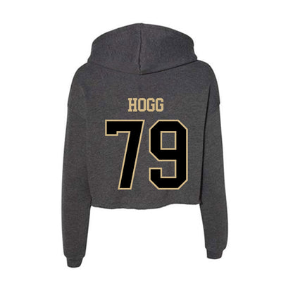 Wake Forest - NCAA Football : Langston Hogg - Women's Crop Fleece Hoodie-1