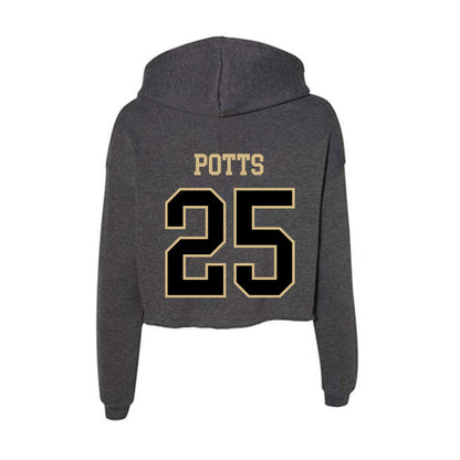 Wake Forest - NCAA Football : Eli Potts - Women's Crop Fleece Hoodie-1