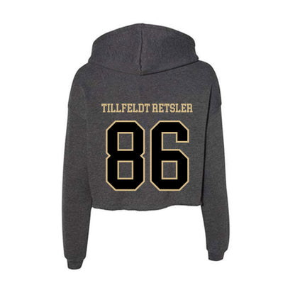 Wake Forest - NCAA Football : Maximilian Tillfeldt Retsler - Women's Crop Fleece Hoodie-1
