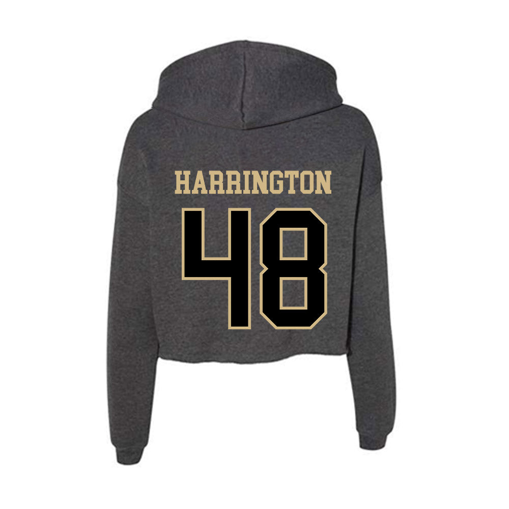 Wake Forest - NCAA Football : Ryan Harrington - Women's Crop Fleece Hoodie-1