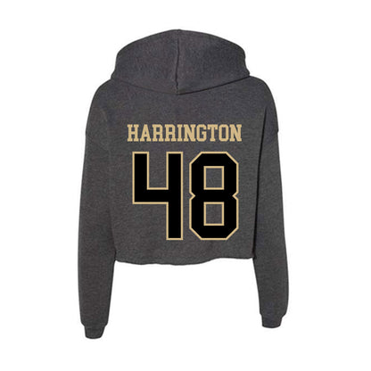 Wake Forest - NCAA Football : Ryan Harrington - Women's Crop Fleece Hoodie-1