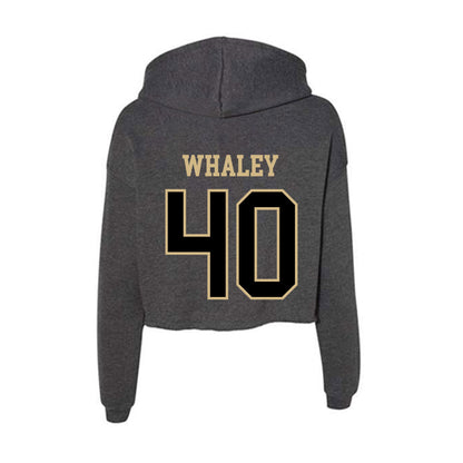 Wake Forest - NCAA Football : Whittman Whaley - Women's Crop Fleece Hooded Sweatshirt-1